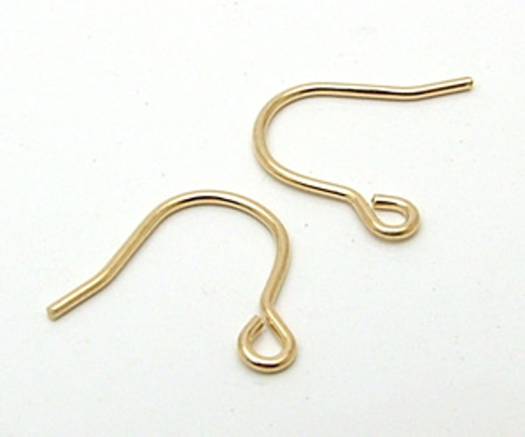 鉤狀耳環❤一對❤K14GF 第1張的照片