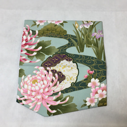 ●最終●大輪菊と桜の優美な春袱紗●TrendTex fabrics社　ハード 4枚目の画像