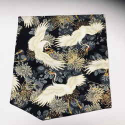 ◆新色◆鶴のお祝い袱紗◆ブラックセミハード 3枚目の画像
