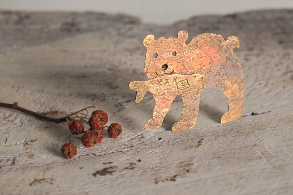 北海道のお土産ブローチ