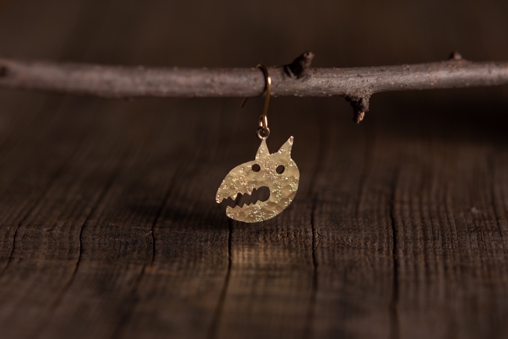 オバケいぬ　ピアス・イヤリング