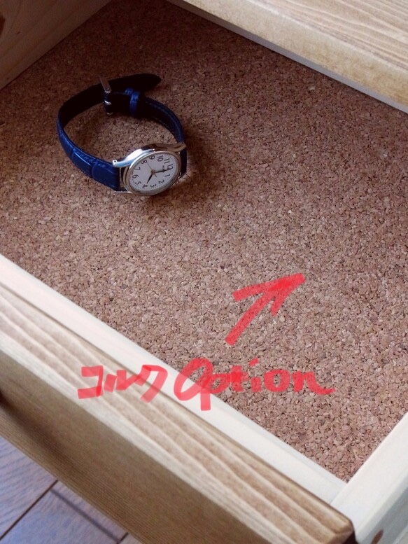 ✴︎☆新色☆✴︎ #82.1drawer+shelf side/night table (チーク色)