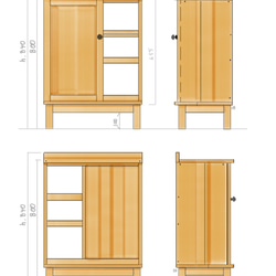 ※aco様ご予約品＊ ◻︎#.order…w600/d350/h800 4つ脚 (d.wt) 1枚目の画像