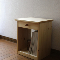 ✴︎☆新色☆✴︎◻︎#79.1drawer side/night table (clear oil) 4枚目の画像