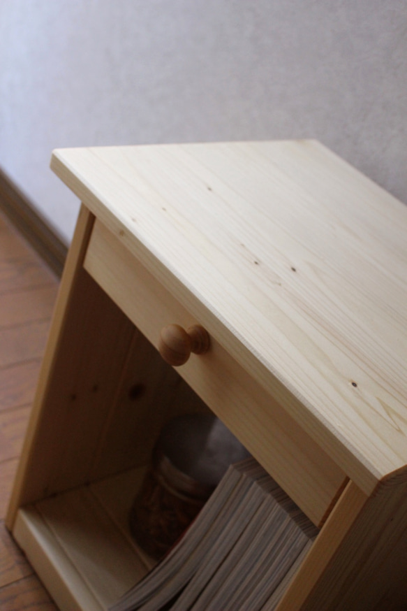 ✴︎☆新色☆✴︎◻︎#79.1drawer side/night table (clear oil) 7枚目の画像