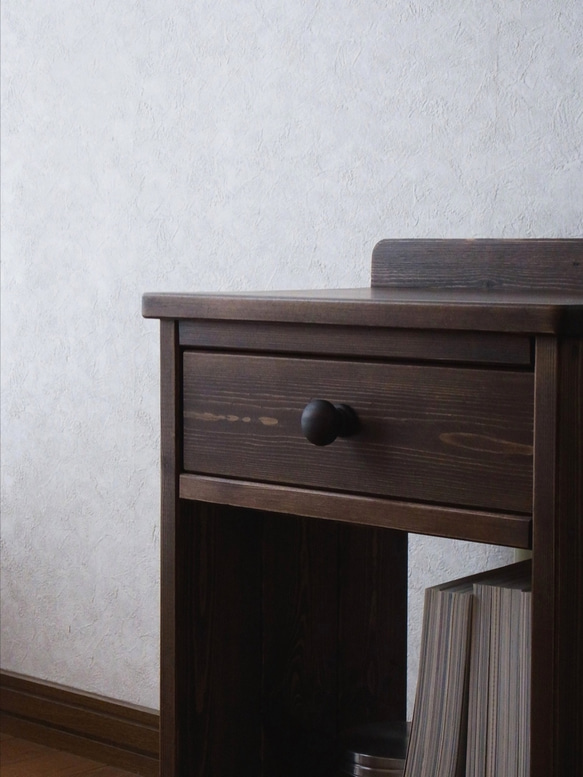 ✴︎☆新色☆✴︎◻︎#70. 1drawer side table (B.wt) 7枚目の画像