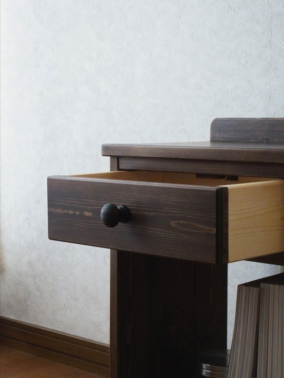 ✴︎☆新色☆✴︎◻︎#70. 1drawer side table (B.wt) 8枚目の画像