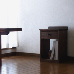 ✴︎☆新色☆✴︎◻︎#70. 1drawer side table (B.wt) 10枚目の画像