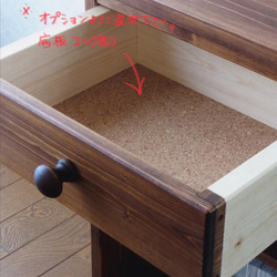 ◻︎#70. 1drawer side table (d.wt/tkbr) 4枚目の画像