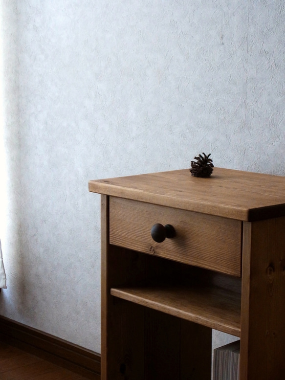 ☆新作☆ #82.1drawer+shelf side/night table (d.wt) 7枚目の画像