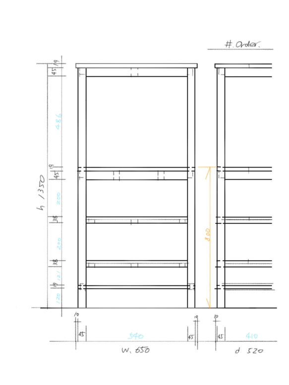 □ #.78 レンジシェルフ range shelf (HI) お掃除ロボ用120高 (d.wt) 2枚目の画像