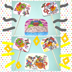 桃太郎　ペープサート　保育　幼稚園　知育玩具　教材 3枚目の画像