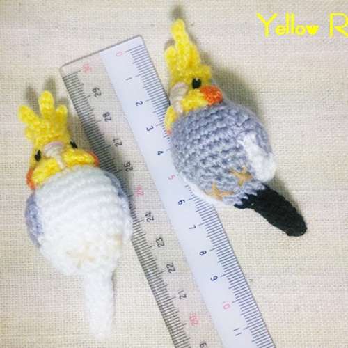 あみぐるみ】 オカメインコのキーホルダーストラップ - メルカリ