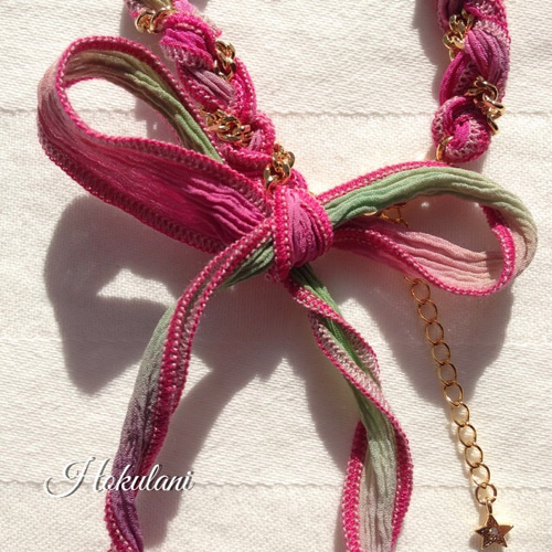 新作シルクリボンブレスレット♡ | s.moon accessories。・☆
