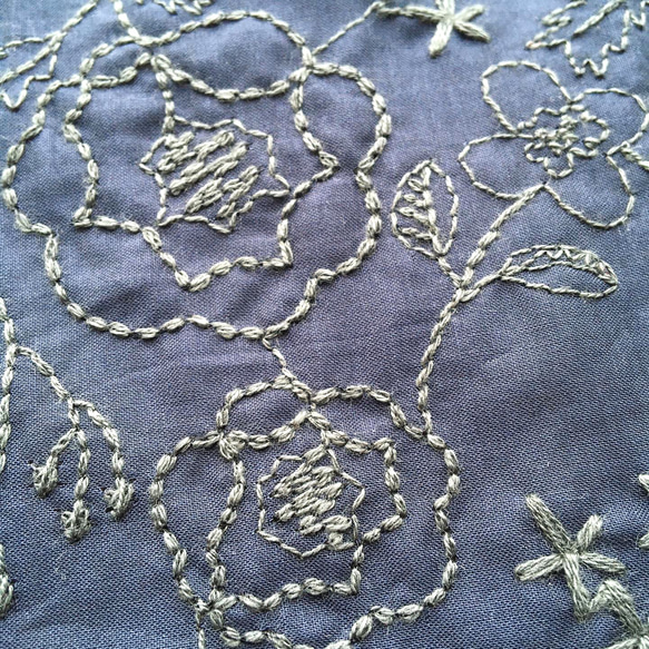 刺繍生地　Alps flower 刺繍　レース生地 2枚目の画像