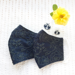 刺繍生地　Alps flower 刺繍　レース生地 3枚目の画像