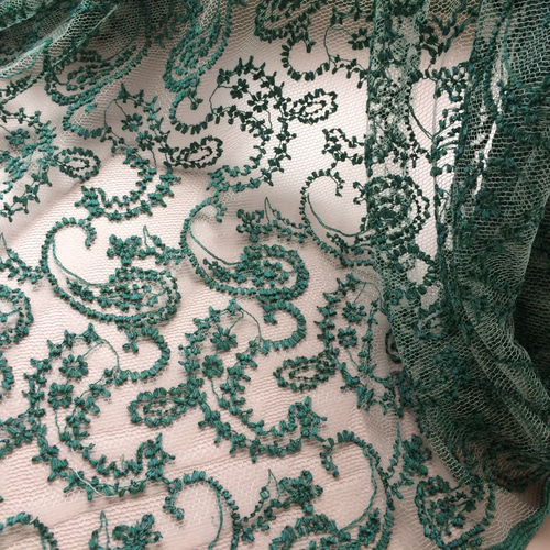 レース生地 チュールペイズリー レース kijiya 通販 5764425｜Creema  