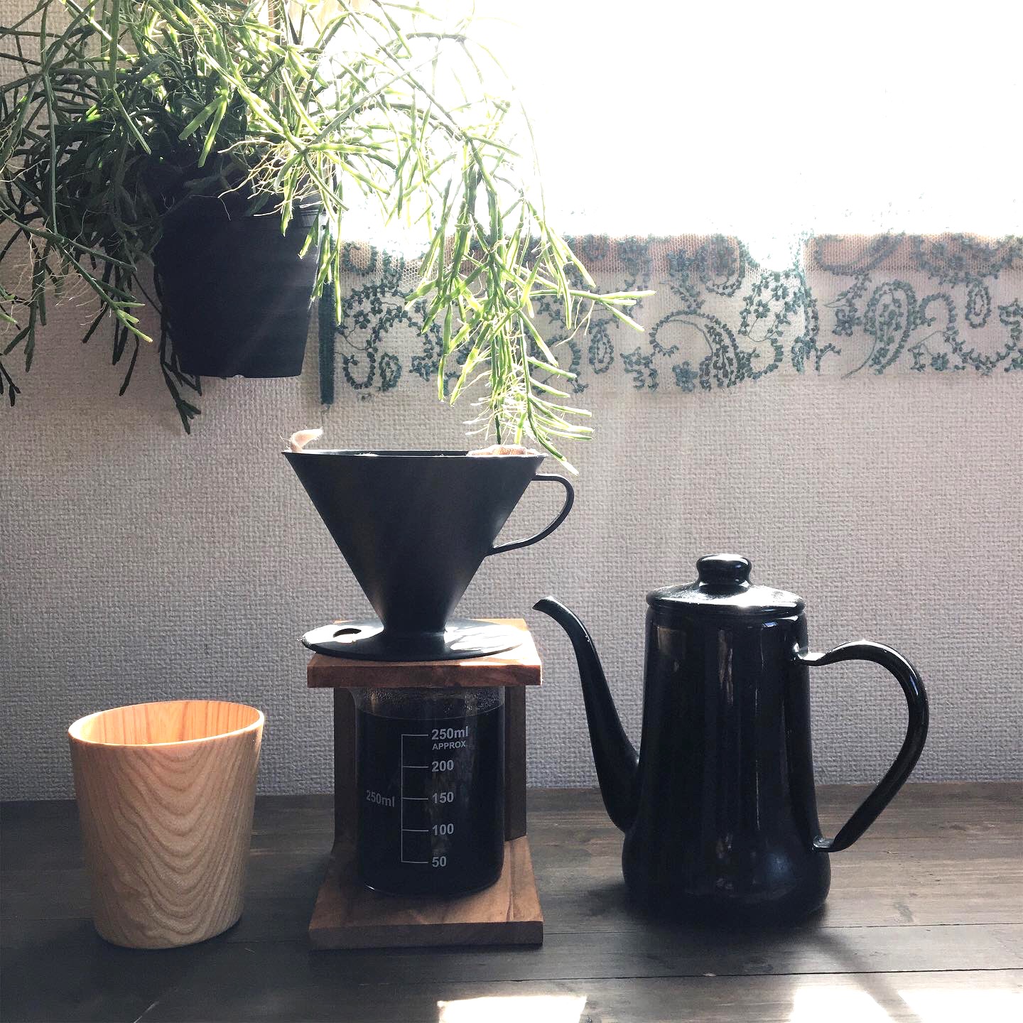 リネンコーヒーフィルター ドリップスタンド・コーヒー