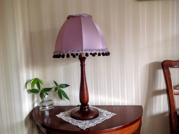 《送料無料》ドーム型パープルのランプ 5枚目の画像