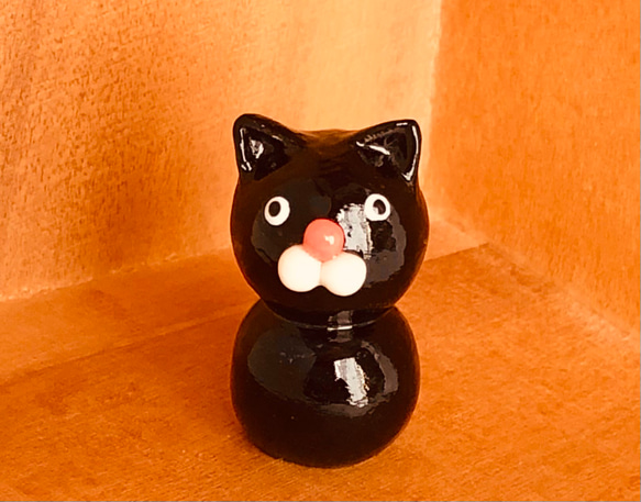 猫の置物／黒猫 6枚目の画像