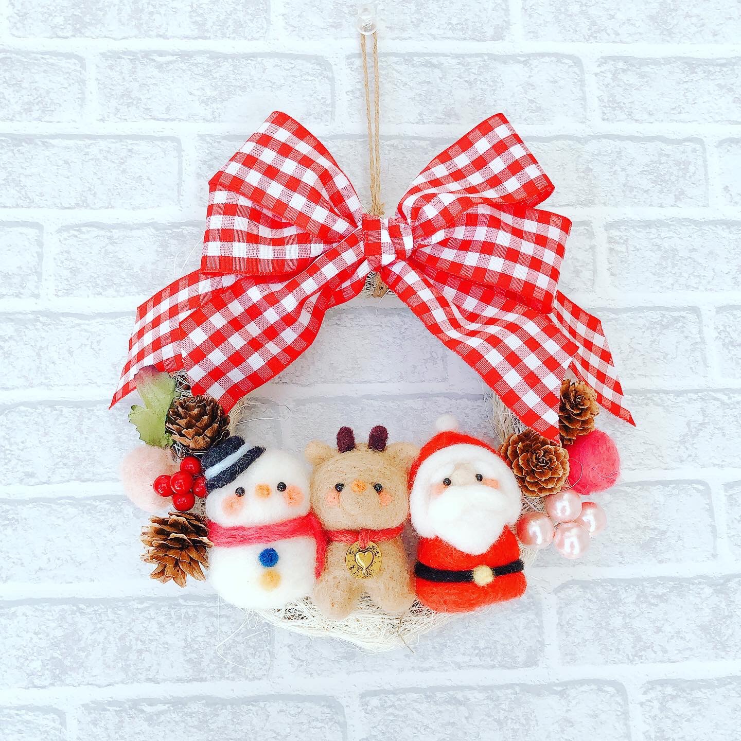 参考☆羊毛フェルトのリース オーダーページ 参考☆羊毛フェルトのリース オーダーページ 羊毛フェルトリース