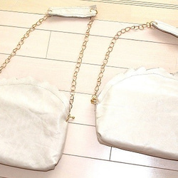 SALE！  山　chain bag＜山のチェーンバッグ＞2WAY ＋ルビー 5枚目の画像