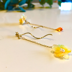 秋季新品：桂花色耳環 第1張的照片