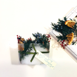 【クリスマス限定 】ボタニカルキャンドルミニサイズ 1枚目の画像