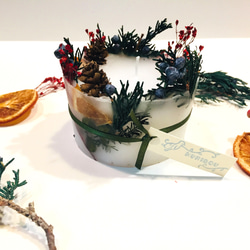 【クリスマス限定 】ボタニカルキャンドルミニサイズ 5枚目の画像