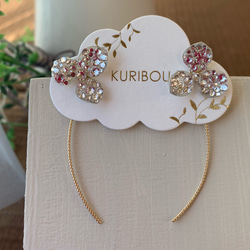 施華洛世奇和保留的繡球花耳環 第5張的照片