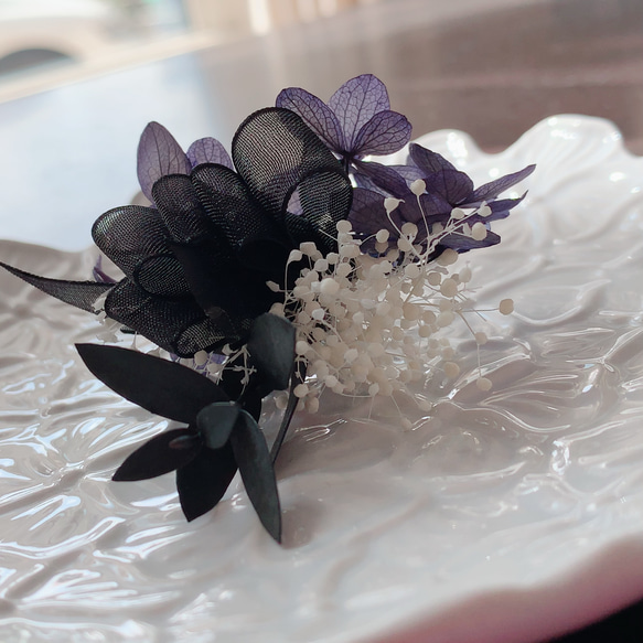 花束刺穿~黑色和紫色~ 第2張的照片