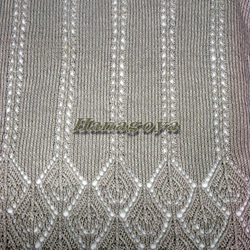 絹混紡レーシーな透かし編みチュニック（M） 3枚目の画像