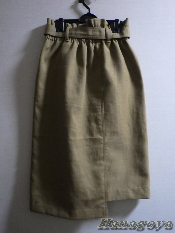 縦横縞切り替えDカンベルト付きスカート（11号） 3枚目の画像