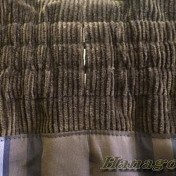 コーデュロイ縦横切り替えDカンベルト付きスカート（11号サイズ）ダークブラウン 5枚目の画像
