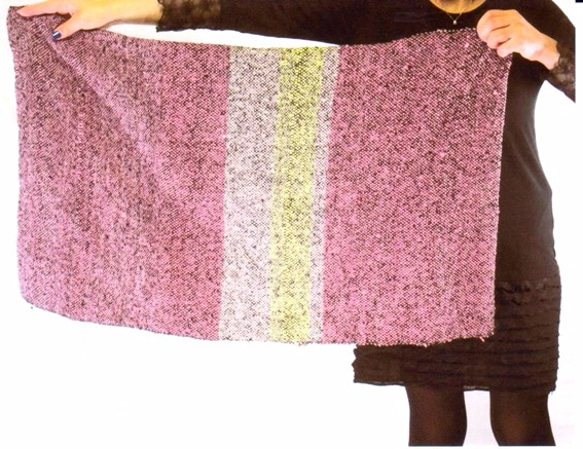 シルクの手織りのストールボレロ風 3枚目の画像