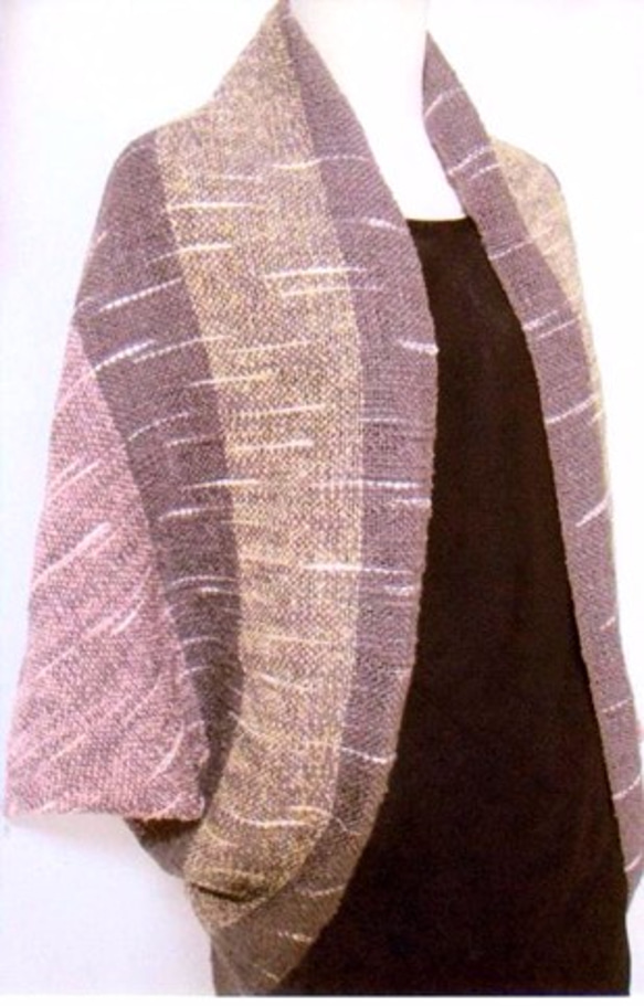 シルクの手織りのストールボレロ風 9枚目の画像
