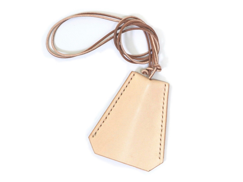 Clochette necklace / レザークロシェット キーケース ヌメ革