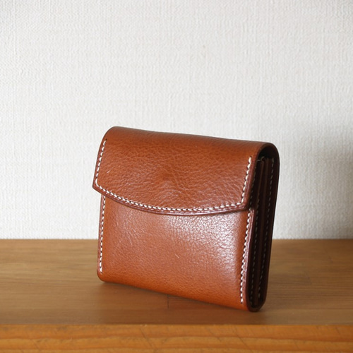 受注製作】コンパクト財布 イタリアヌメ革レザー ミネルバボックス