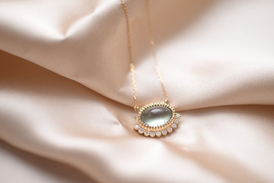 [K18] クロエ｜プレナイトダイヤモンドネックレス