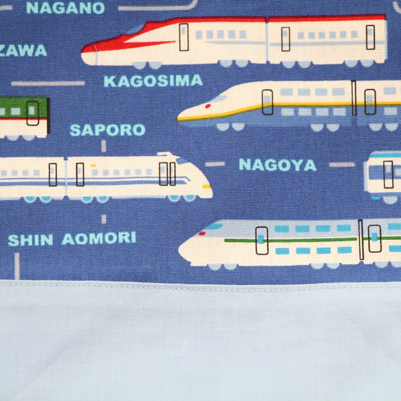 お弁当袋（新幹線  電車  ブルー） 3枚目の画像