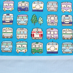 お弁当袋＆コップ袋（新幹線&電車 ブルー） 8枚目の画像