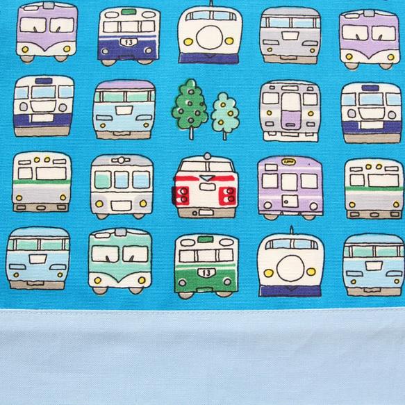 お弁当袋（新幹線 &電車  ブルー） 4枚目の画像