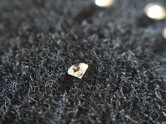 加工費込み ホワイトダイヤモンド 0.09ct、1.5㎜ 一粒 1枚目の画像