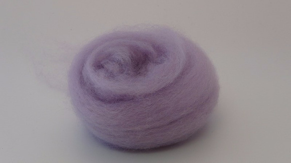 自然素材エコクラフト　羊毛　シープヘアー　no,28  ソフトパープル 1枚目の画像