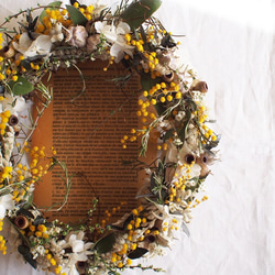 Wreath＊ミモザオーバル 2枚目の画像