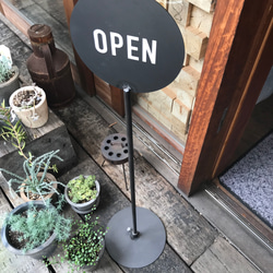 【送料無料】STAND SIGN-OPEN・CLOSED-/看板/スタンド看板/アイアン 3枚目の画像