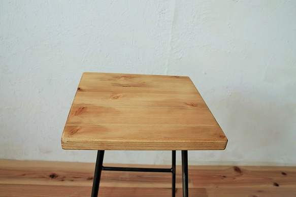 【送料無料】【PINE】MULTI STOOL LOW-SIKAKU-/スツール/パイン材/アイアン 4枚目の画像