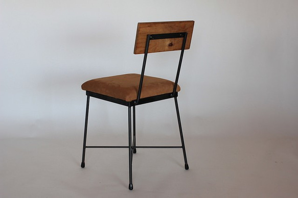 椅子　本革　キャメル 2枚目の画像