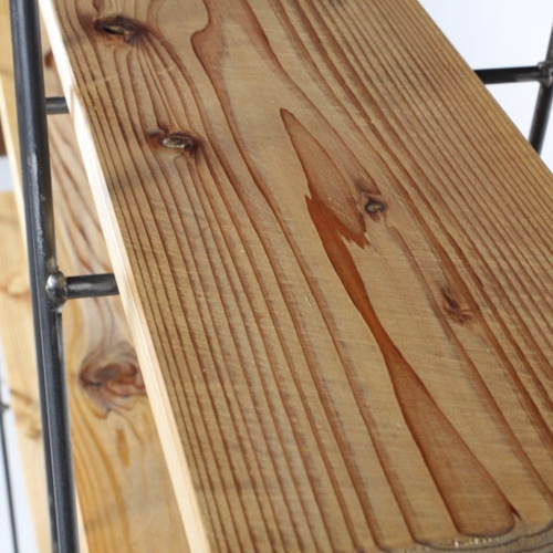 送料無料】ハシゴラック4-杉無垢材4枚付きセット-/棚/折り畳み可能