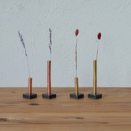 銅一輪挿し 無くなり次第終了】FLOWER VASE LOW-COPPER-/銅製/一輪挿し/花器